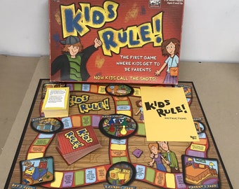 Vintage 2004 Kids Rule Board Game University Games 100% Complete