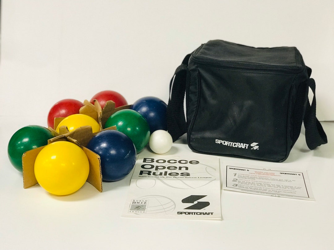 Sportcraft Bocce Ball Set Complete With Pallino Ball Etsy