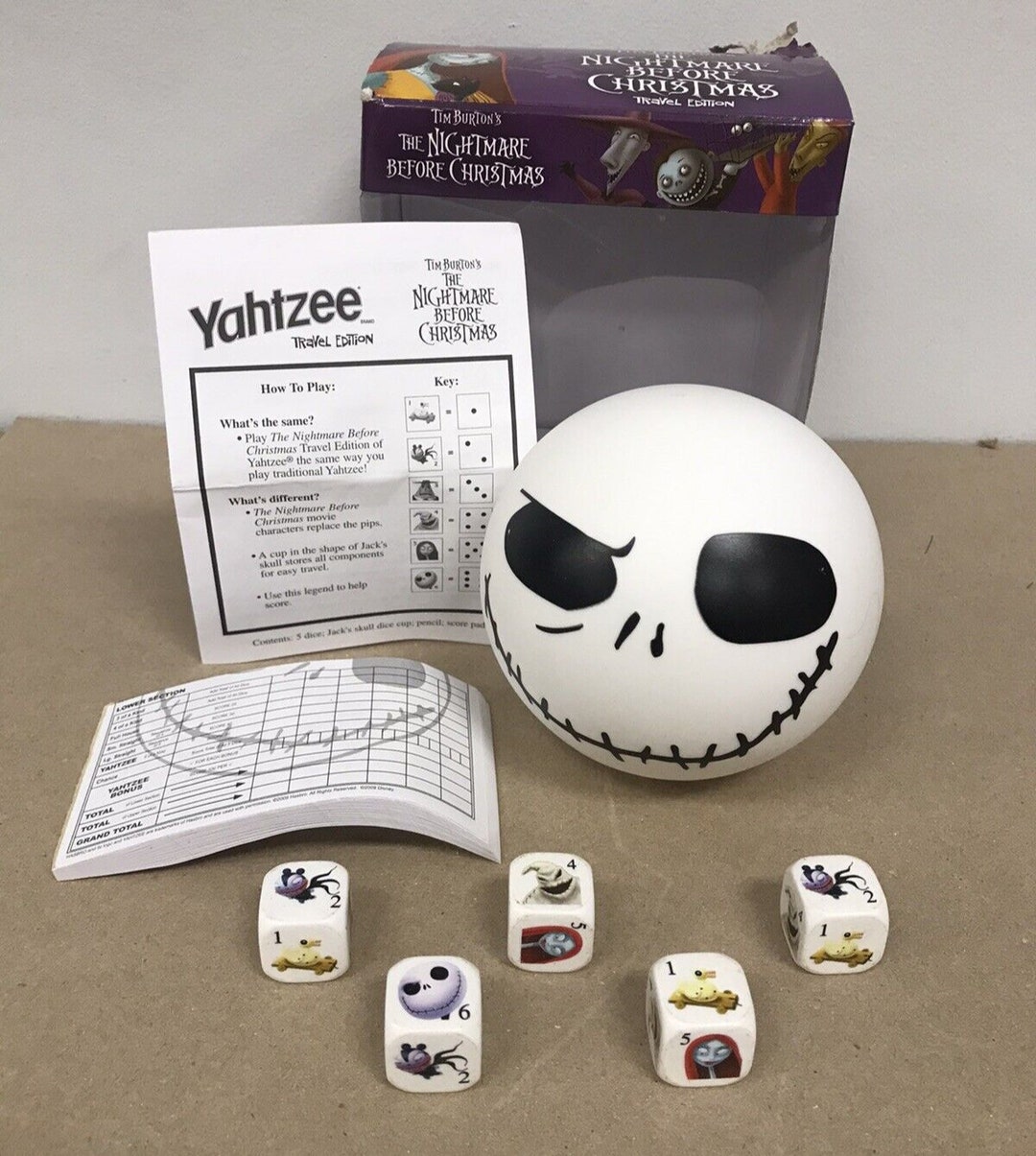 Yahtzee Disney the Nightmare Before Christmas Edition Game 100