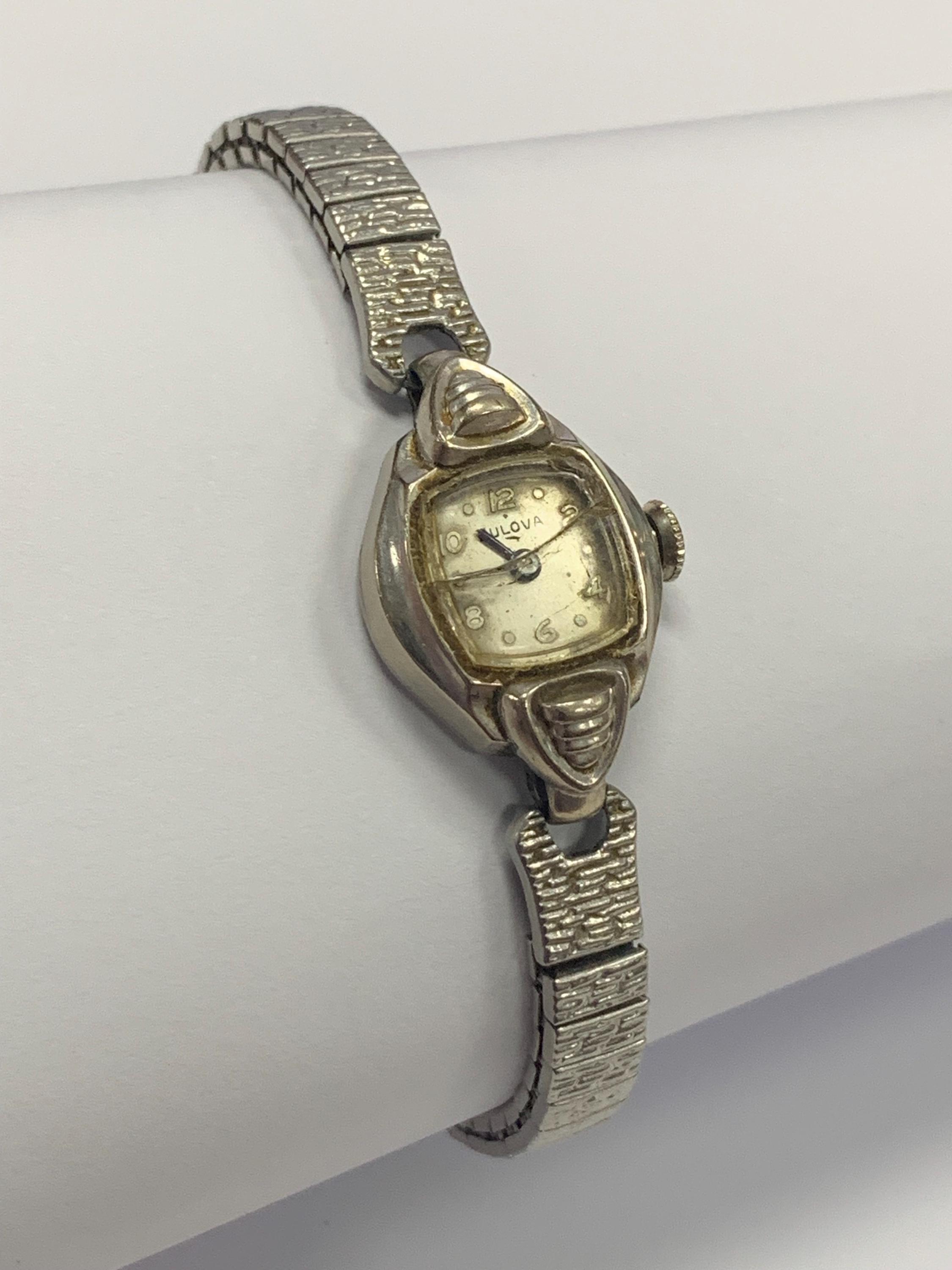 Vintage Silver Tone 1951 Bulova 10k Gold Plated Women\'s Watch 1951 Bulova Watch - Etsy main image 4