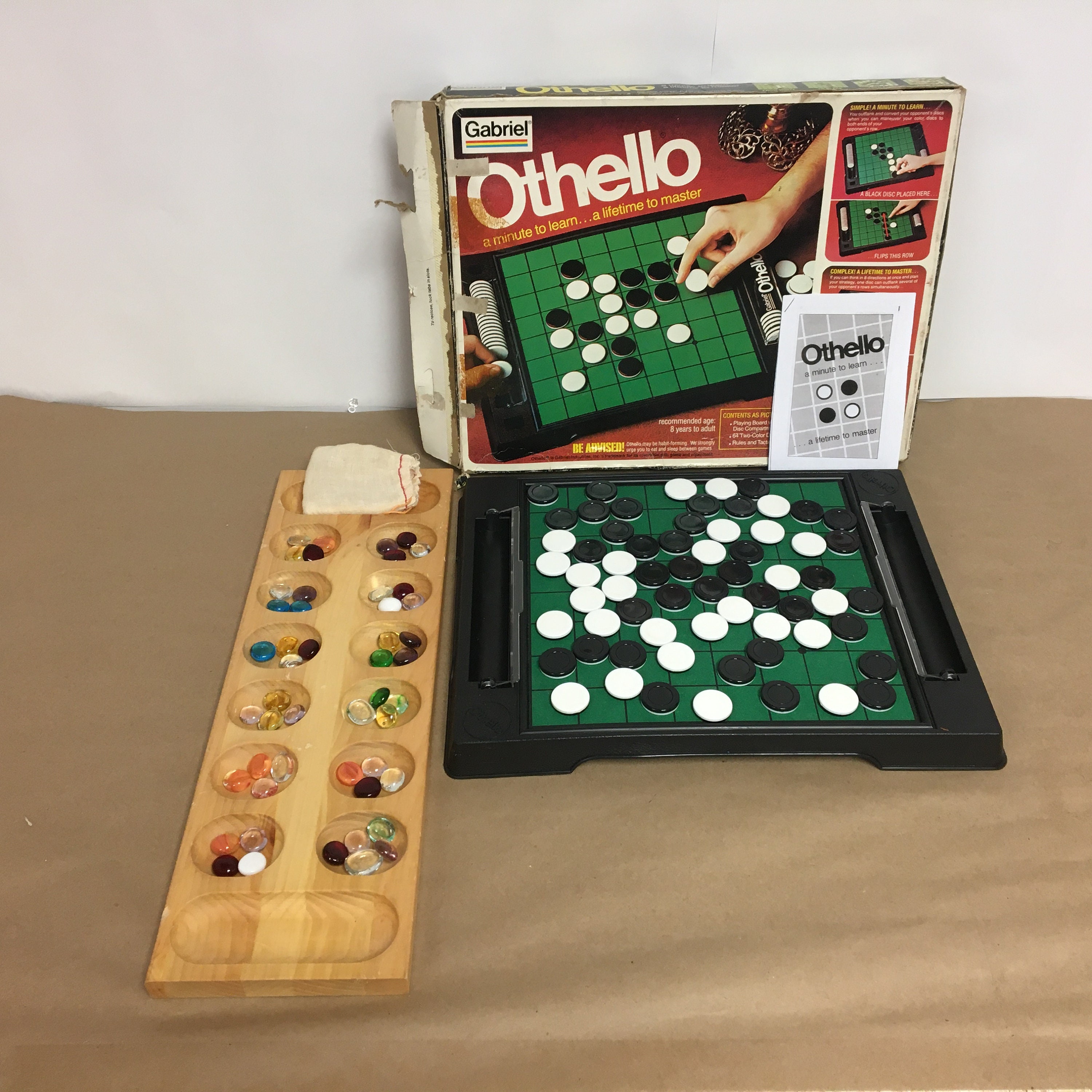 Vintage 1970's Othello by Gabriel & Mancala Strategy Game - Etsy