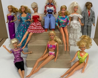 Vintage 1970s 1980s 1990s 2000s Mattel Barbie Ken Lot Unimax Clone Superstar Era
