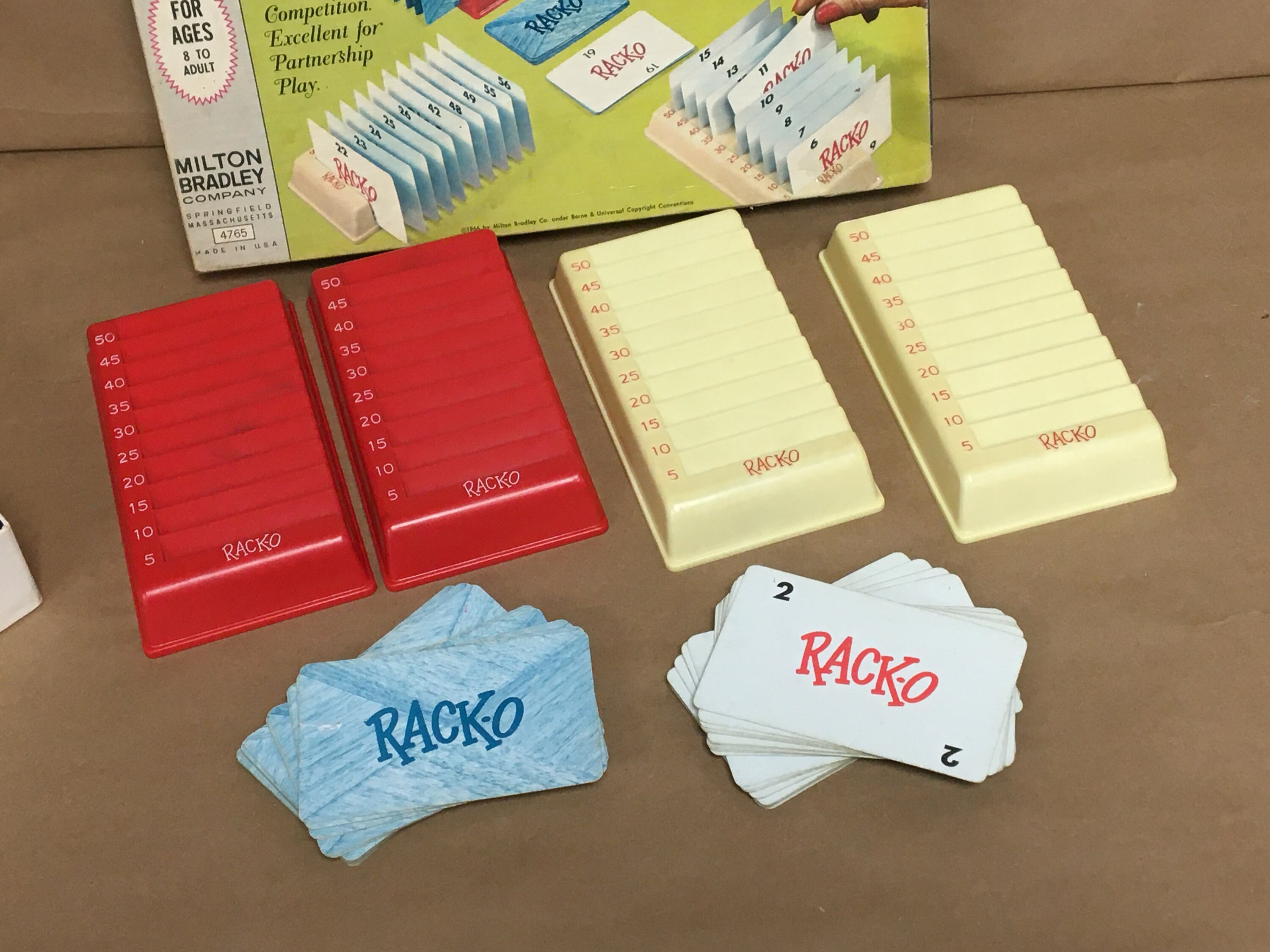 Vintage RackO Racko Card Game Complete In Original Box Milton Etsy
