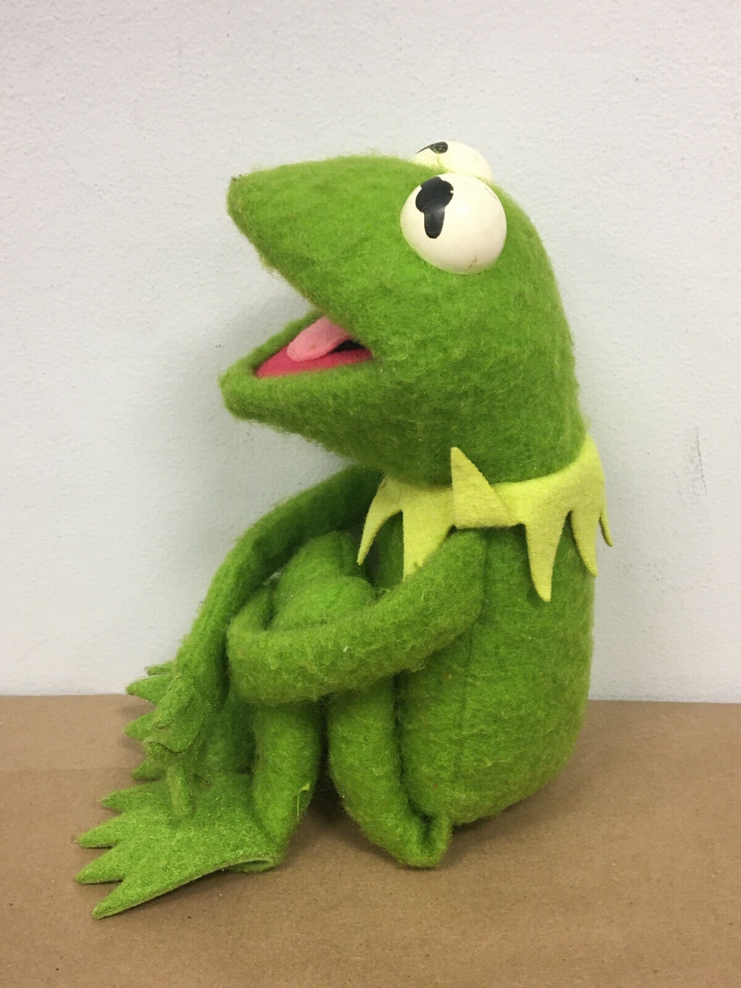 Vintage 1980's 19 Kermit the Frog Plush Felted Knee Etsy