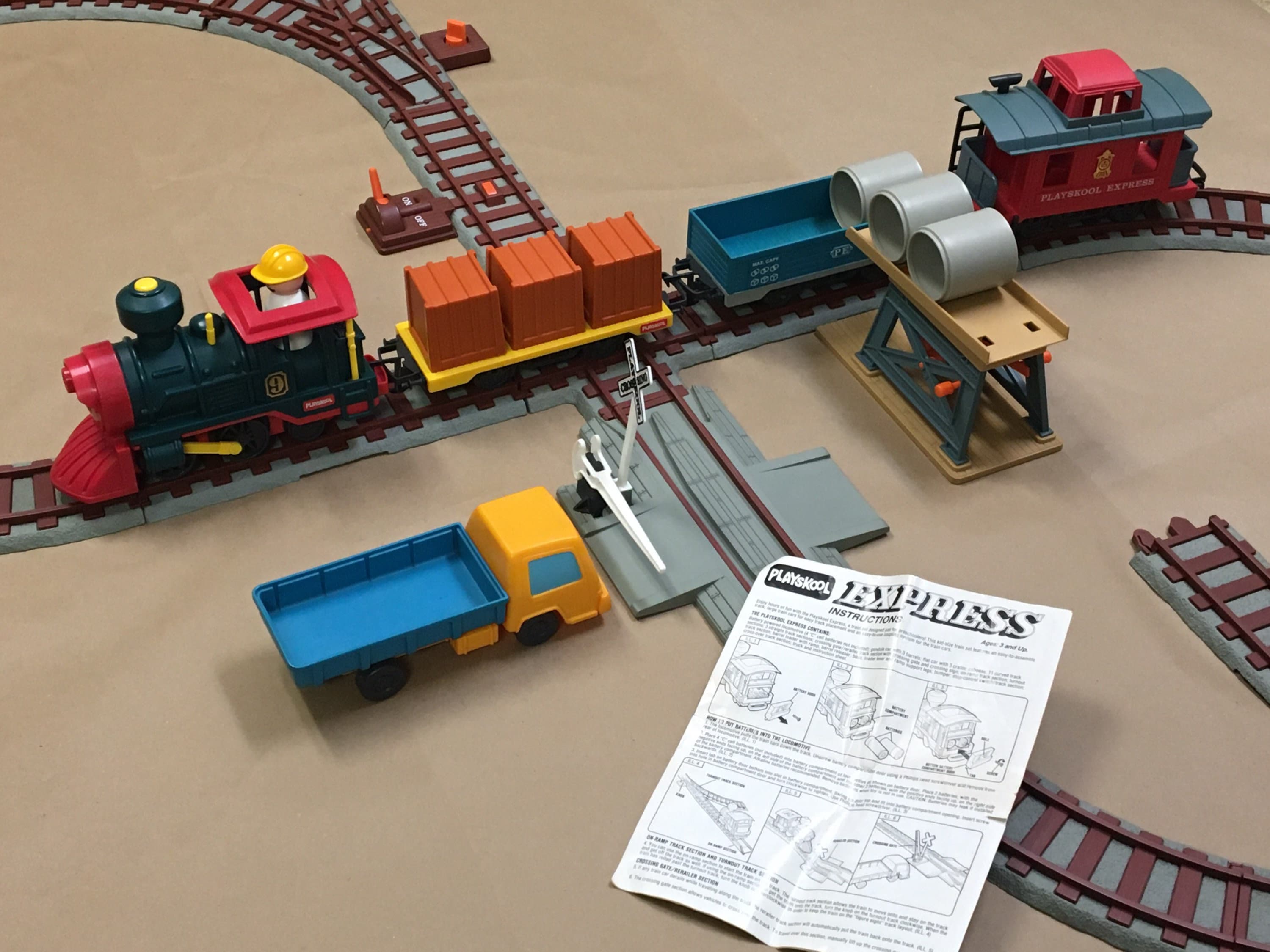 Vintage 1980 s Retro 1988 Playskool Express G Scale Train Set Complete Etsy Canada