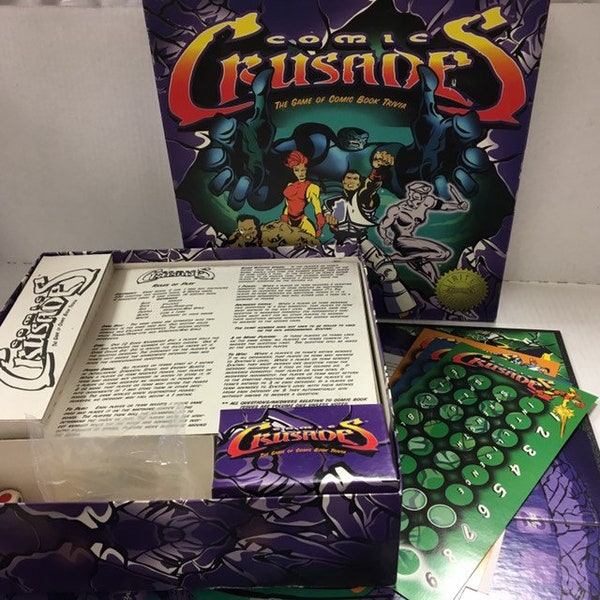 Vintage 1990’s Comic Crusades Limited Edition Comic Book Trivia Game