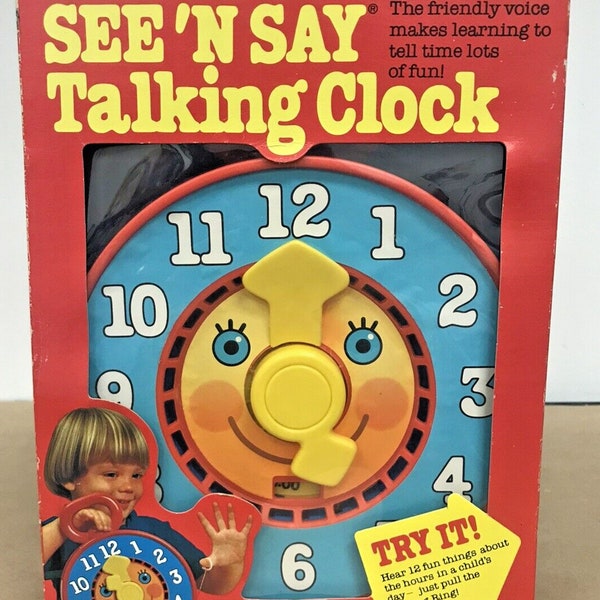 Mattel Talking Clock Etsy