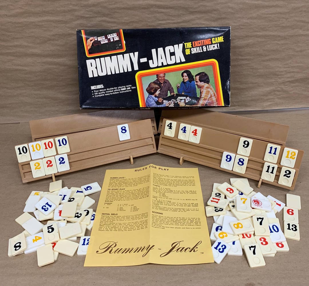 Vintage Rummy-jack Game 1978 Complete - Etsy