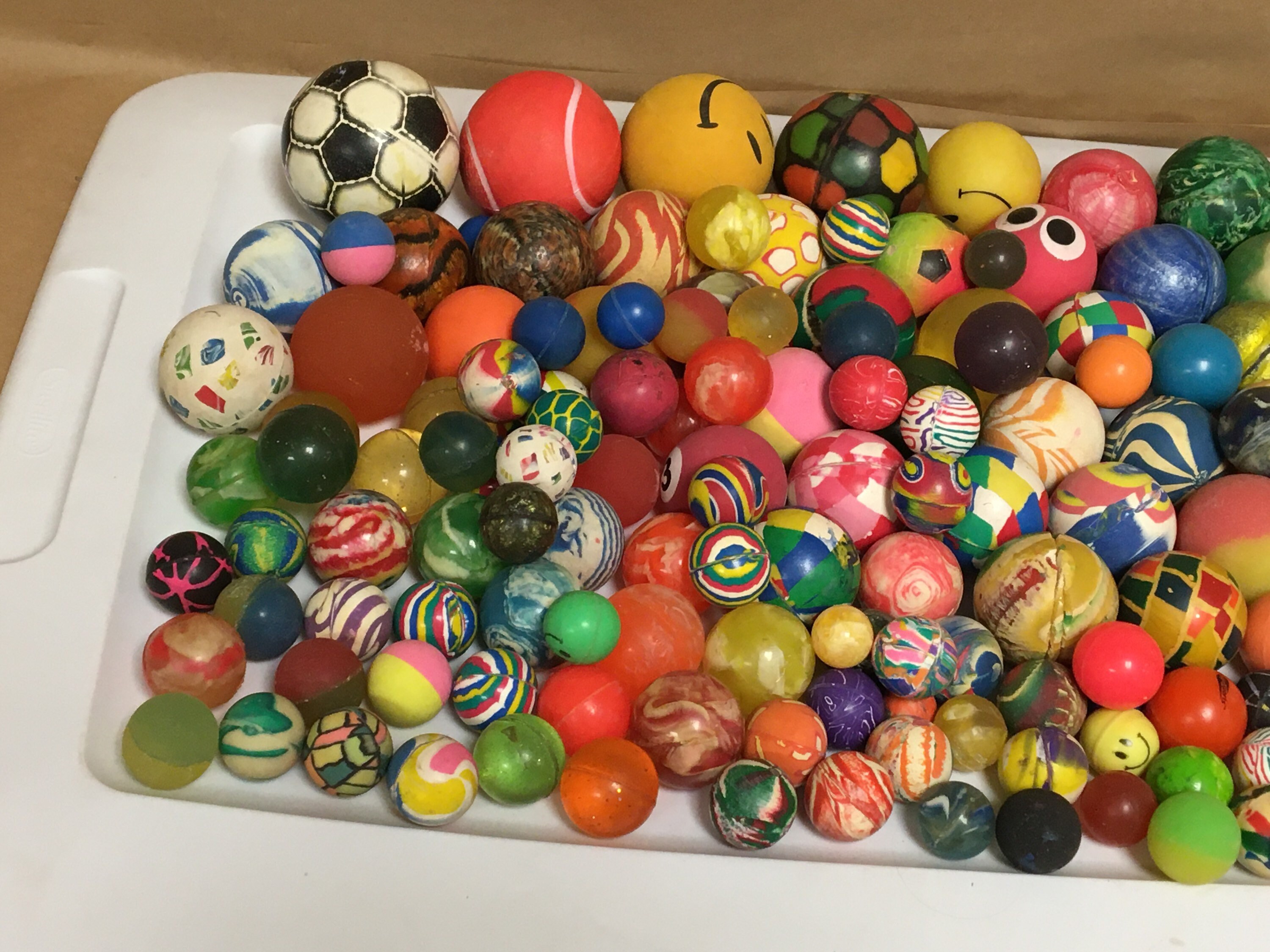 Vintage Rubber Bouncy Ball Lot of 155 Superballs Opaque Etsy