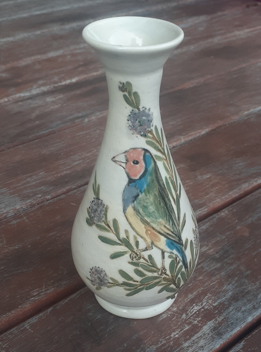 Vintage Australian Pottery Vase Signed Etsy