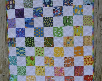 Quiet I Spy Rainbow Quilt