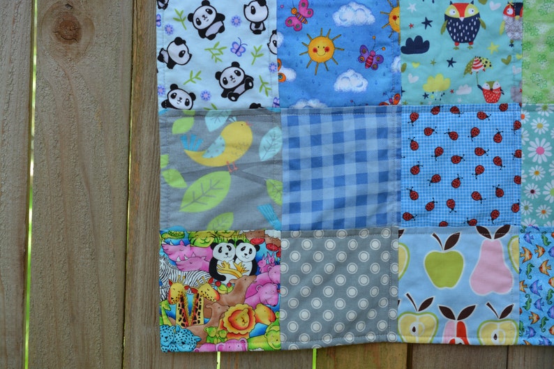 Pastel Rainbow Baby Quilt image 2