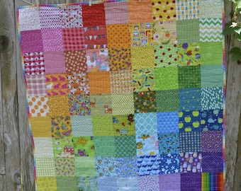 Rainbow I Spy Quilt