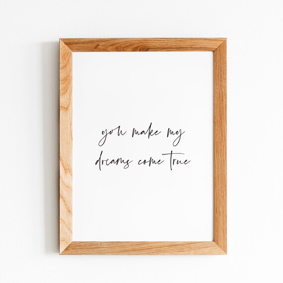Hall And Oates You Make My Dreams Come True Printable Wall Etsy Hall And Oates You Make My Dreams Come True Printable Wall Etsy