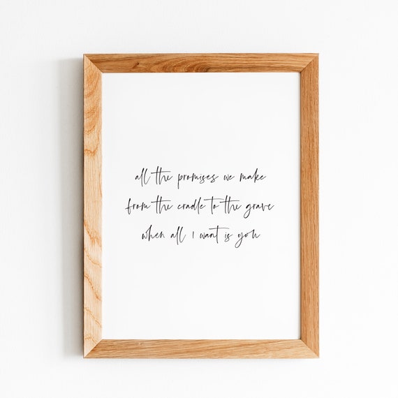 U2 All I Want Is You Printable Wall Art Song Lyrics Home Etsy U2 All I Want Is You Printable Wall Art Song Lyrics Home Etsy