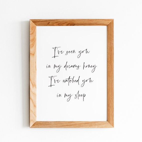 Courteeners I Ve Seen You In My Dreams Honey Small Bones Etsy