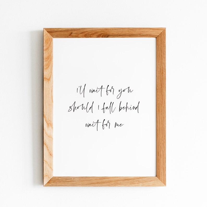 Bruce Springsteen If I Should Fall Behind Printable Wall Art. Song