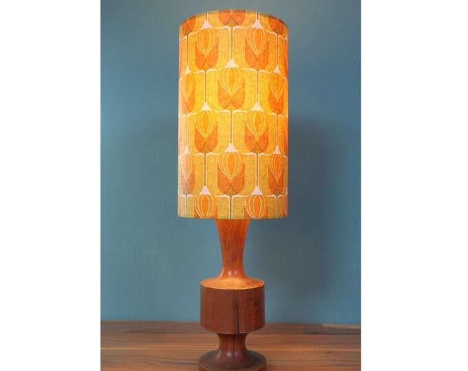 Retro Lampshade, Mid-century Wallpaper Lampshade, 15cm Drum - Etsy