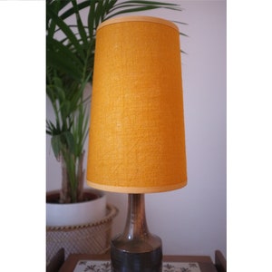 Retro Lampshade - Gold Hessian, Conical