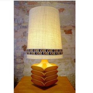 Mid-Century Modern Lampshade - Extra Large Hessian Linen Conical