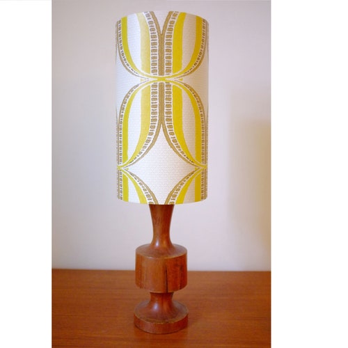 Retro Lampshade Original 70s Wallpaper Geometric Retro - Etsy UK