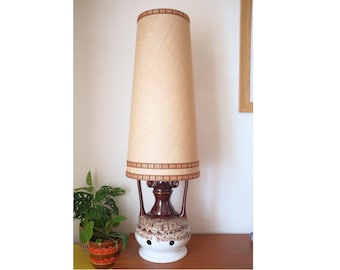 Made To Order Reproduction Fat Lava/West German Style Large Conical Lampshade