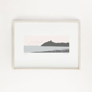 Cricieth Print, Wales, Cymru, Pen Llŷn, Llŷn Peninsula, Criccieth Castle, Castell, Welsh Prints, Welsh Gifts