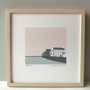 Yr Anglesey, Caernarfon Print, Castell Caernarfon, Caernarfon Castle, Wales, Cymru, Art, Celf, Welsh Art