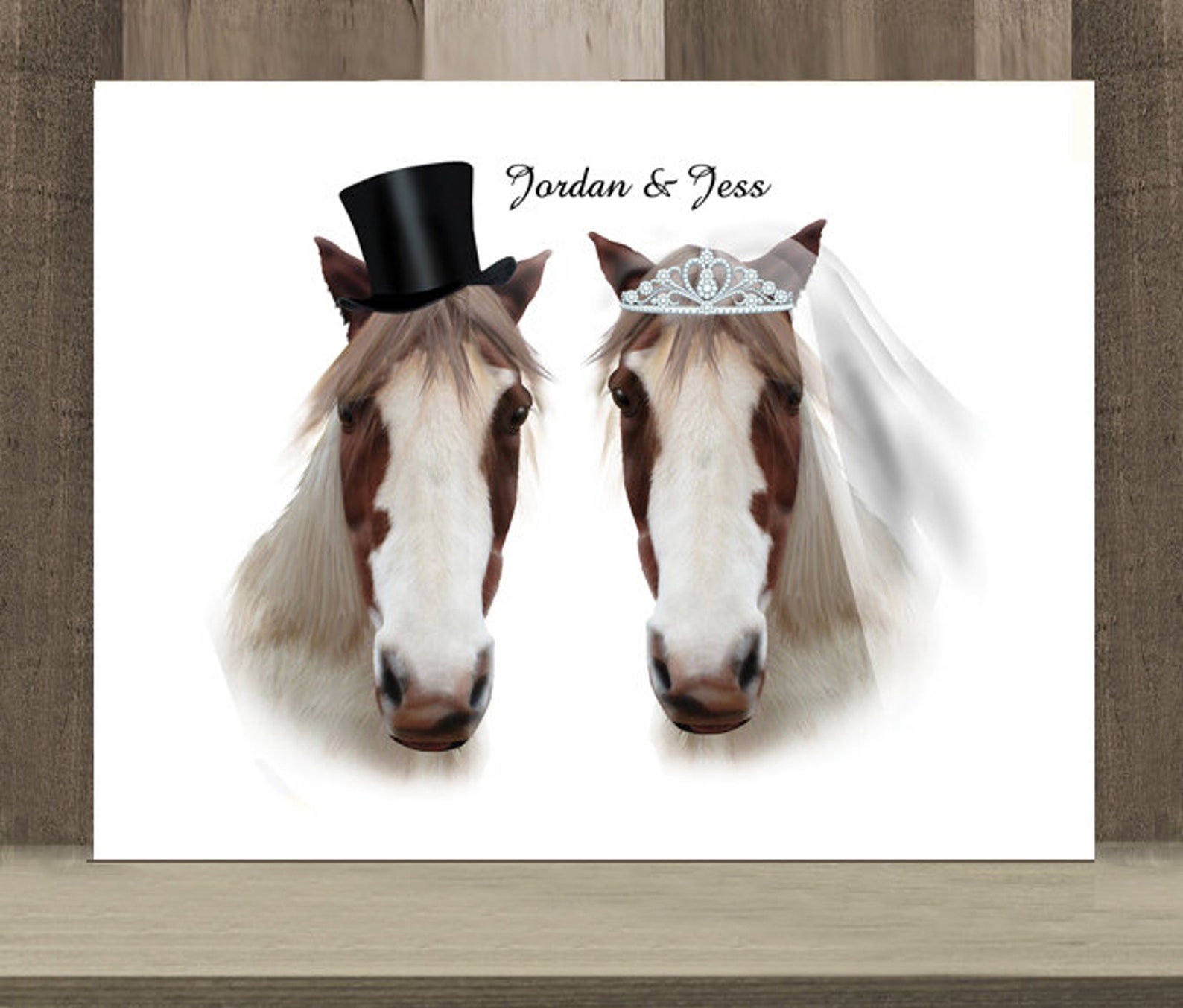 Horse Wedding Gift Horse Themed Wedding Gift Mr & Mrs Etsy