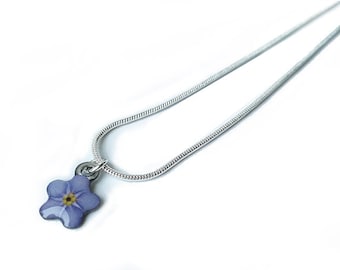 Forget me not flower necklace uk - Sentimental Jewellery - Forget me not necklace Etsy - Sentimental Necklace - Flower pendant Necklace
