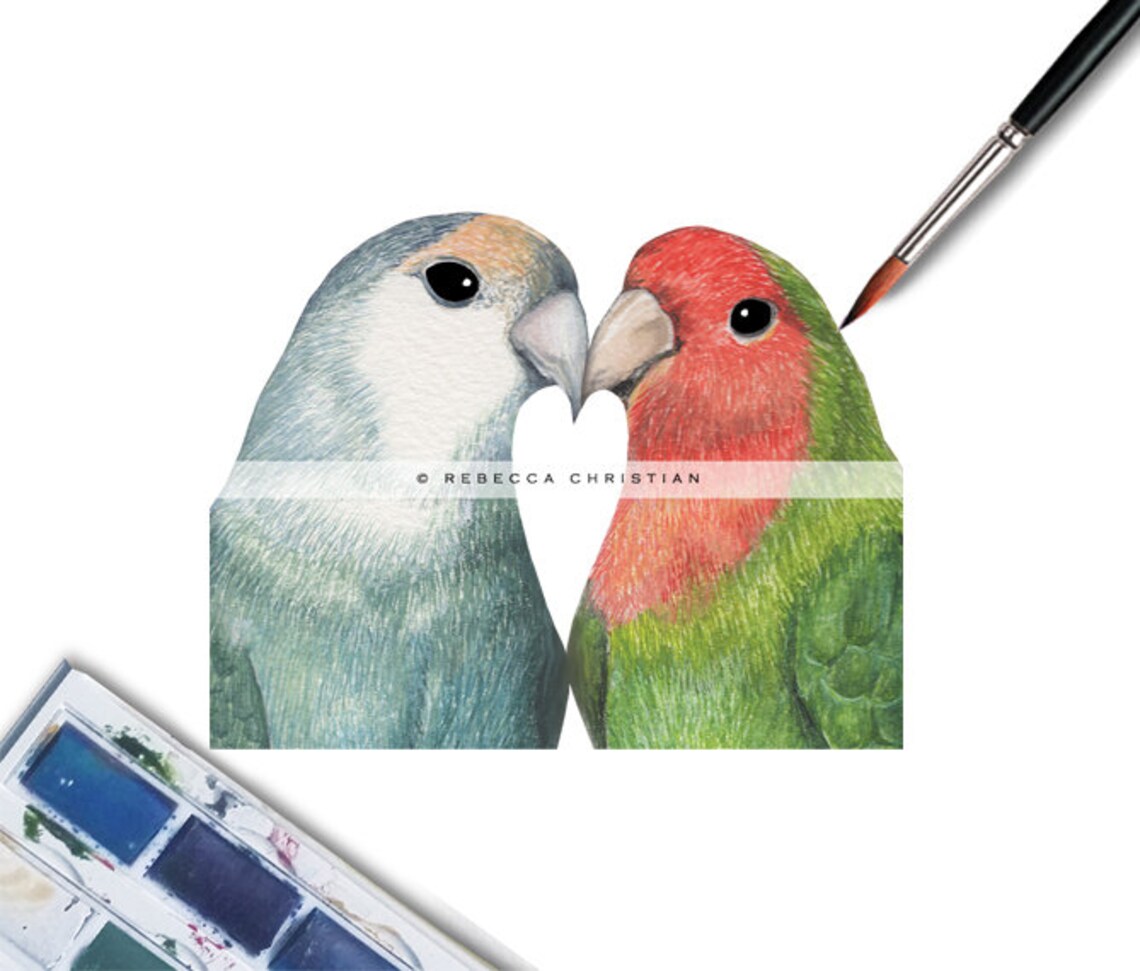 Anniversary Card Lovebirds Love Birds Anniversary Gifts - Etsy