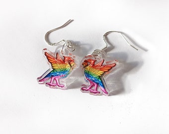 Liverpool Gift - Liverpool Pride - Rainbow Earrings - Liverpool Gifts - Liverpool Earrings - Liverpool Art - Liverpool Skyline