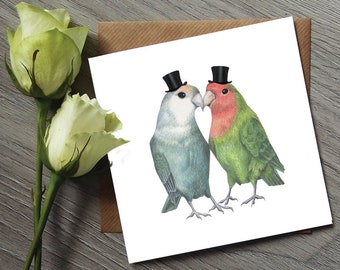 Gay Wedding Card - Gay Wedding - Lovebirds - Gay Wedding - Gay Wedding Gift - Lesbian - Gay - Wedding Card - Mr and Mr - Card