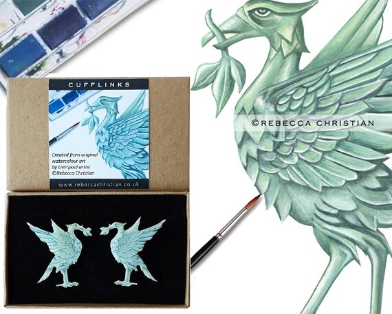 Liverpool Cufflinks Liverpool Gifts Liverpool Liver Bird Etsy