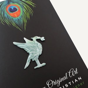 Liverpool Pin - Liverpool Gifts - Liverpool Pin Badge - Liverpool football gifts - Liverpool Gift - Watercolour art - Liver bird - Liverpool