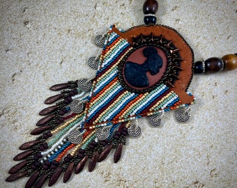 Beaded African Heritage Necklace, Designed by Holly Bean