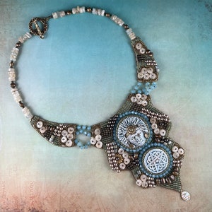 Spell Binder Bead Embroidery Necklace