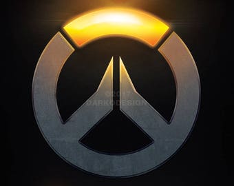 Overwatch – Light and Dark signed video game wall art poster / fine art print