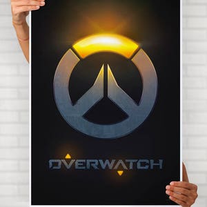 Overwatch Light and Dark signed video game wall art poster / fine art print image 4