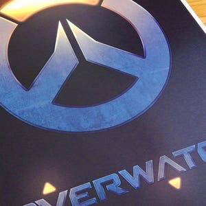 Overwatch Light and Dark signed video game wall art poster / fine art print image 3