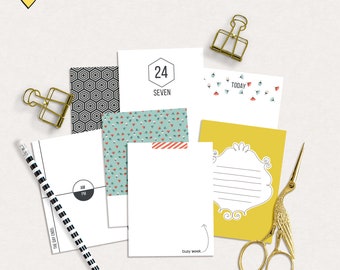 Everyday digital journal cards, Busy week digital journal cards, Printable journal cards, Printable project life cards, Instant download