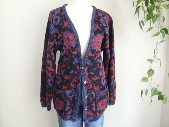 Vintage 90s Boho Oversized Cardigan