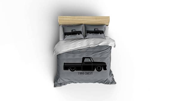 1966 Chevy truck bedding,Hot Rod Bedding, Hot Rod Duvet cover,Hot Rods,Cars,Muscle Cars,1966 Chevy,classic cars duvet covers, classic cars.