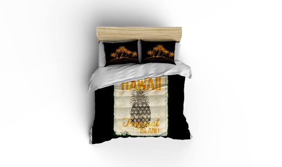 Hawaiian Tropical Duvet Coverhawaiian Designsaloha Etsy