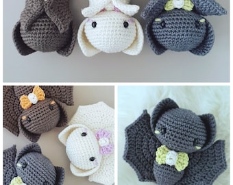 Bat crochet pattern - amigurumi bat pattern - crochet bat - bat amigurumi - baby bat pattern - halloween crochet pattern