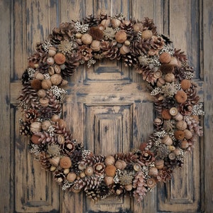 Natural Wreath, Winter Wreath, Forest Wreath, Wreath for front door image 5