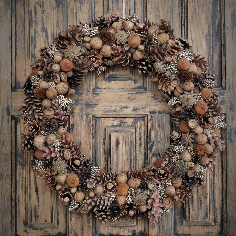 Natural Wreath, Winter Wreath, Forest Wreath, Wreath for front door image 5