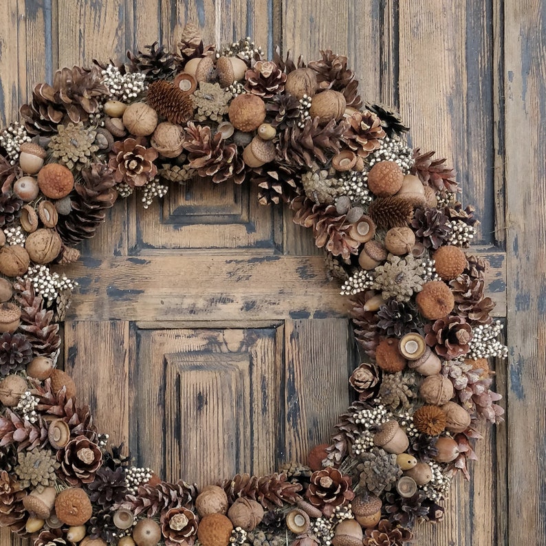 Natural Wreath, Winter Wreath, Forest Wreath, Wreath for front door image 4