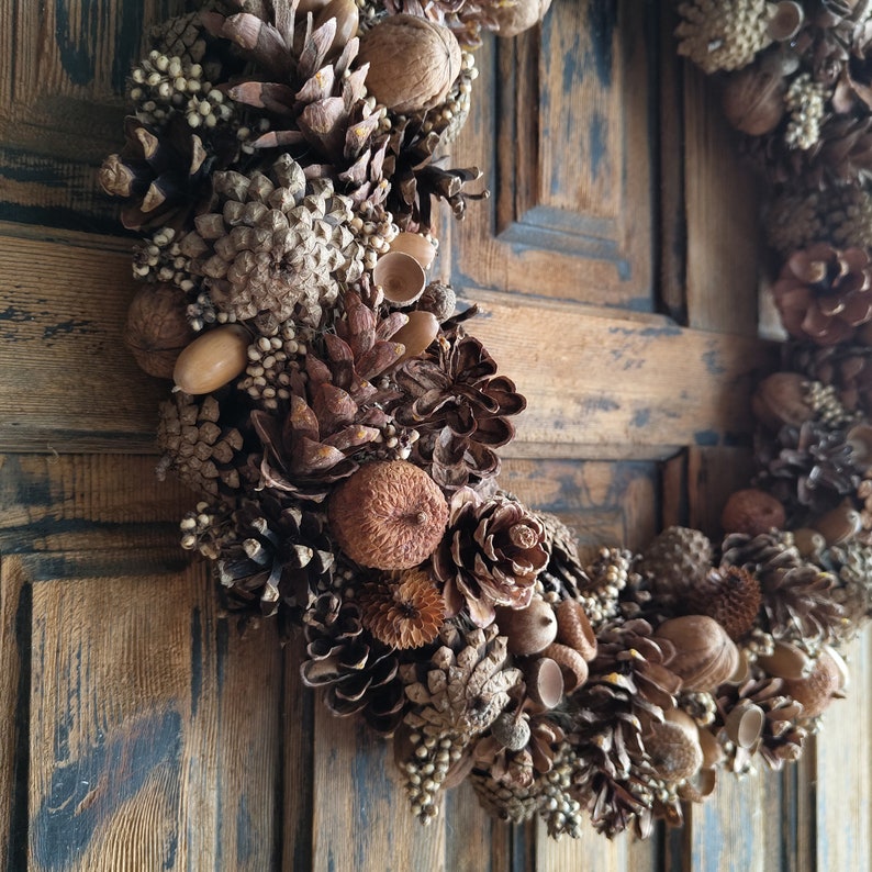 Natural Wreath, Winter Wreath, Forest Wreath, Wreath for front door image 9
