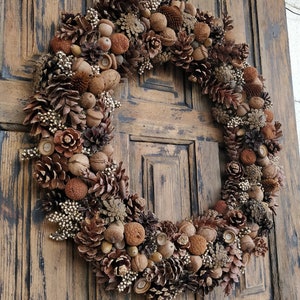 Natural Wreath, Winter Wreath, Forest Wreath, Wreath for front door image 1